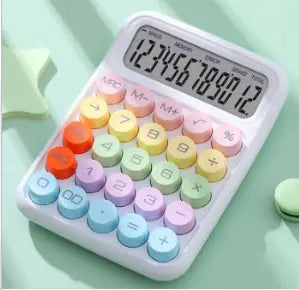 Calculadora Mecánica de Teclado Colorido