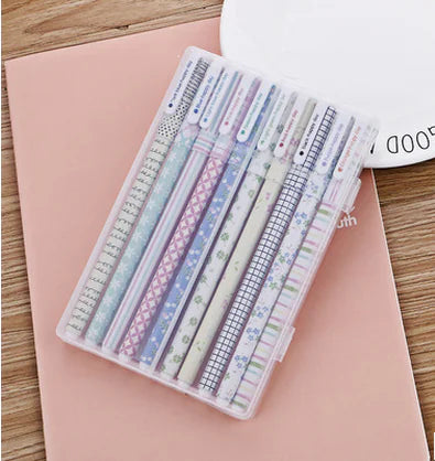 Set de Bolígrafos de Gel de 10 Colores para Útiles Escolares