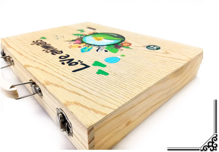 Set artístico de madera con Cierre