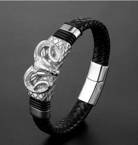 Pulsera Trenzada de Acero Inoxidable