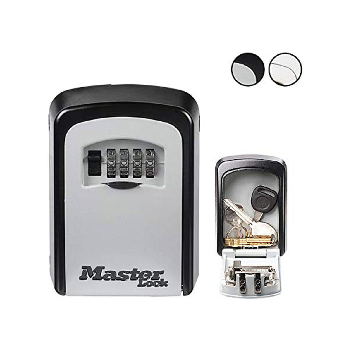 Key cupboard Master Lock 5401EURD Metal Black/Grey 8 x 3 x 12 cm-0
