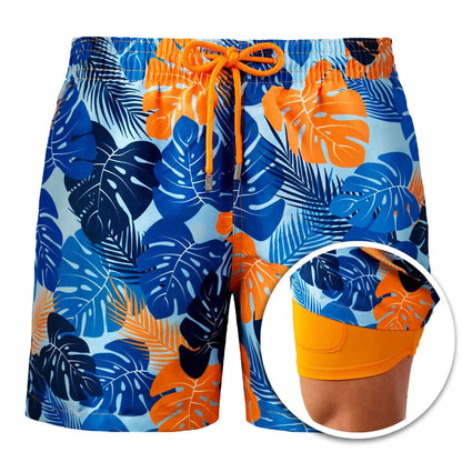 Pantalones Cortos Estampados para Hombres para Playa y Deporte