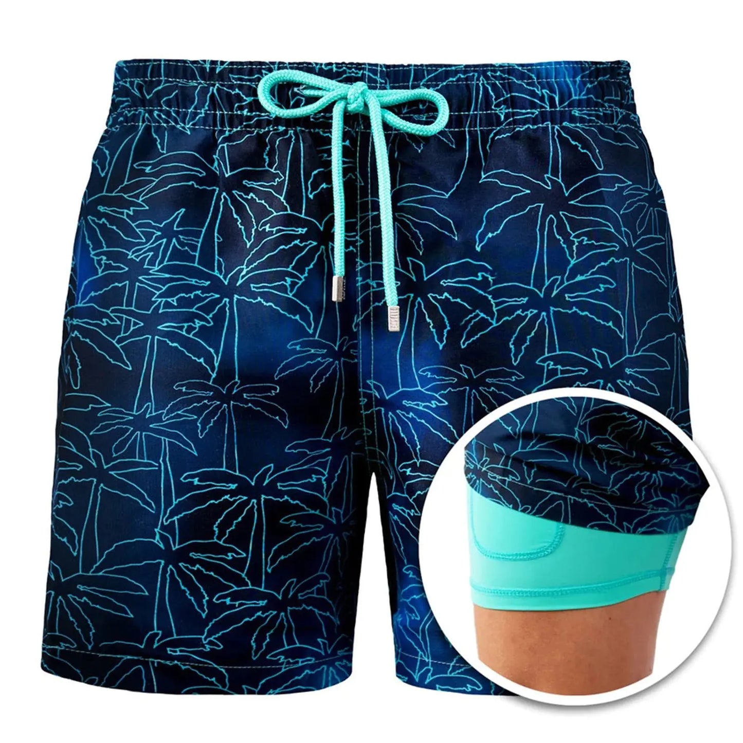 Pantalones Cortos Estampados para Hombres para Playa y Deporte