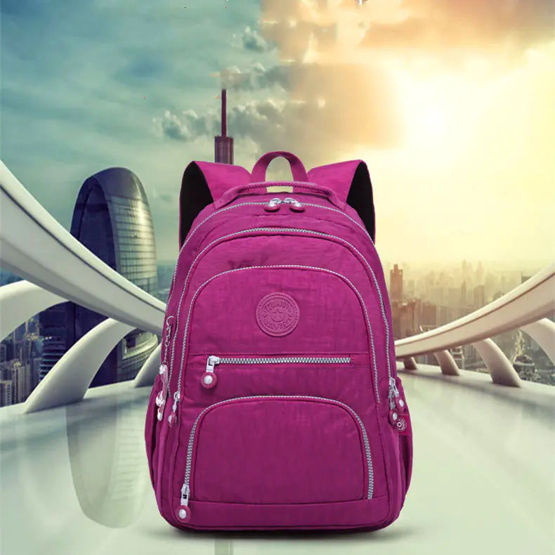 Mochila Impermeable de Nylon para Secundaria Tegaote